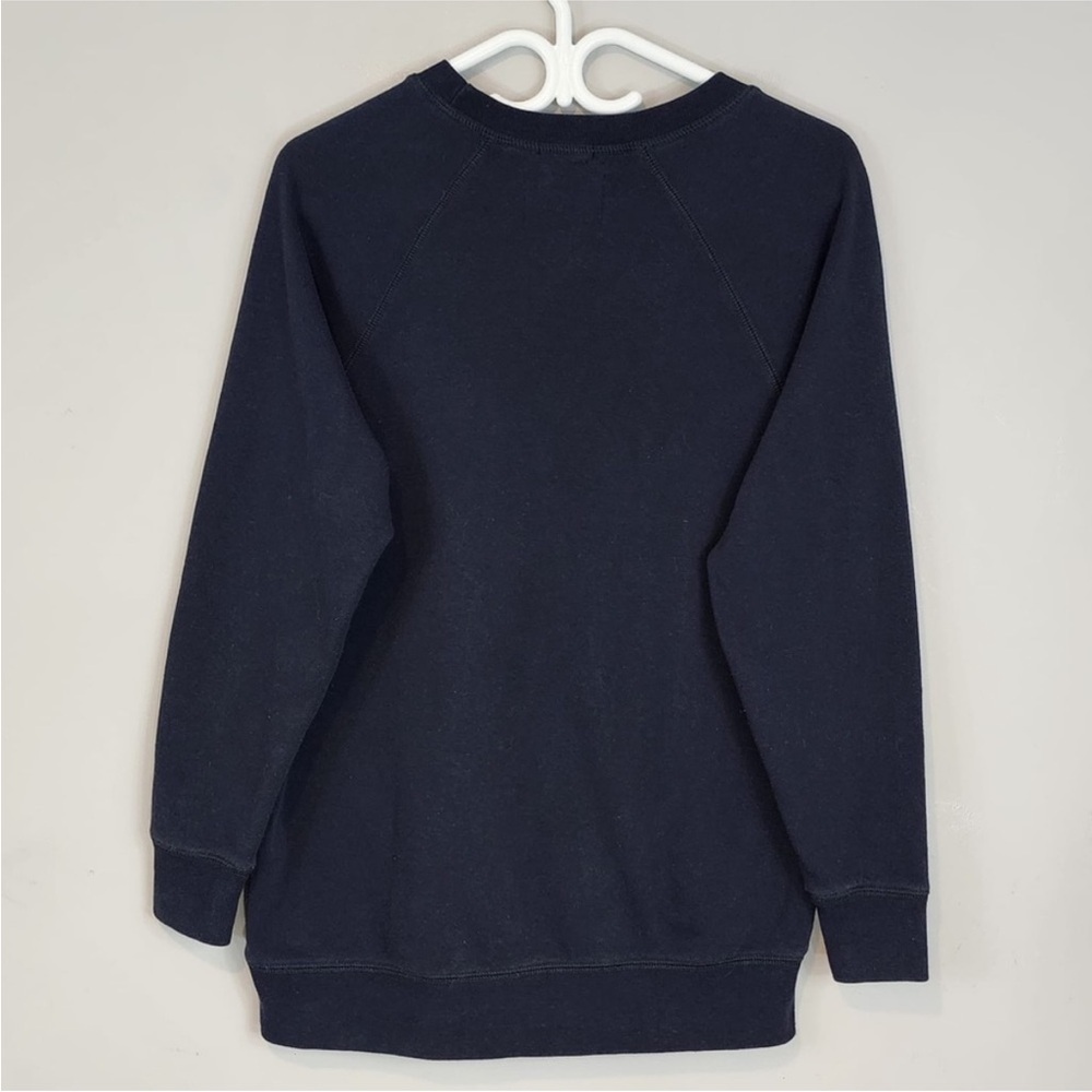 American Eagle Black & Orange Peace Crewneck Sweatshirt Size Medium Cotton - Picture 5 of 12